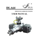 Originale DLA 64CC elettrificato avviamento doppio cilindro pesante sollevamento Drone motori EFI CNC In linea aereo modello aereo UAV DIY